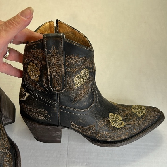 OLD GRINGO 326 LAUREL RUSTIC BEIGE COLOR DARK BROWN OLD SOLES SZ 8B - Picture 16 of 16